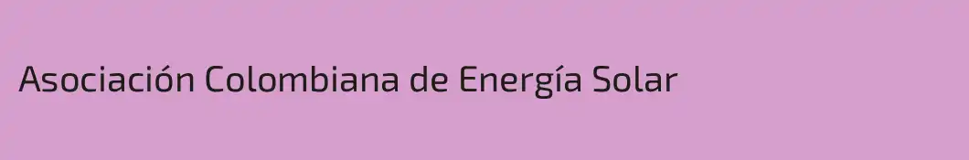 Asociación Colombiana de Energía Solar
